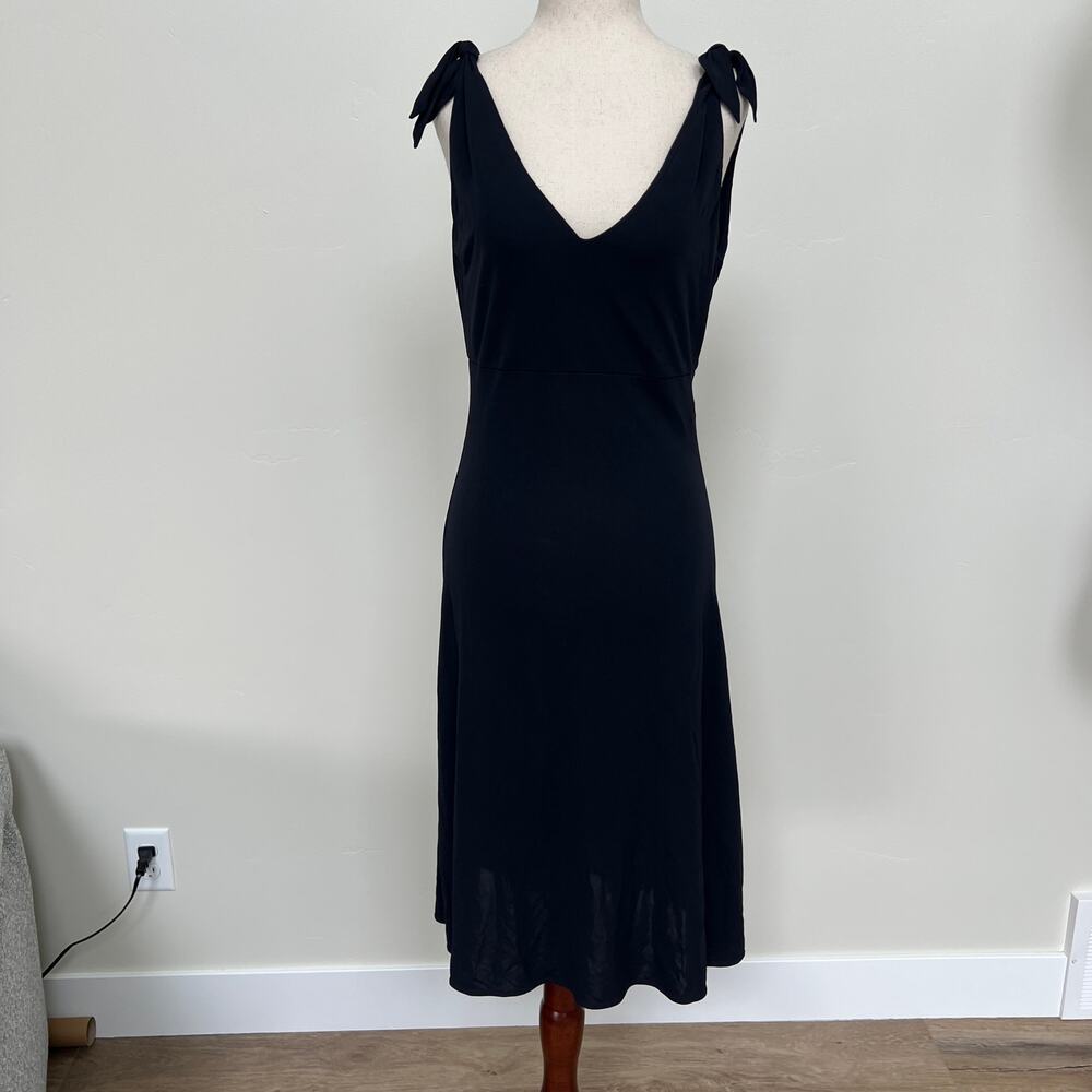 PAULE KA Women's V-Neck Mini Dress Size 42 In Black
